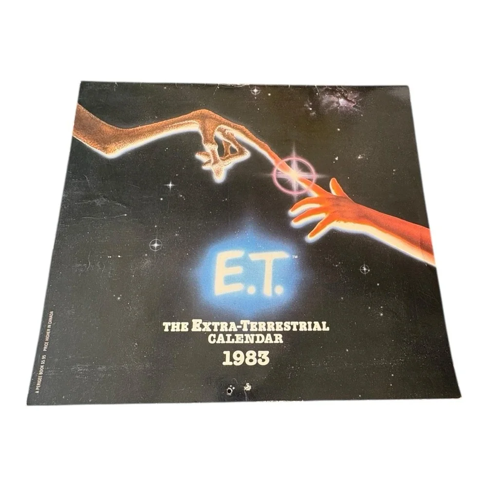 1983 E.T. The Extra-Terrestrial Calendar Vintage Movie‎ Collectible